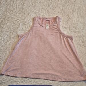 Gap Tank Top Women's XL Pink Round Neck Sleeveless Heather Basic Shirt Top NWT